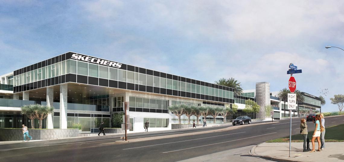 Skechers HQ expansion starts to show progress Urbanize LA